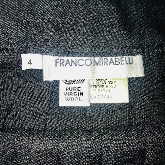 Franco Mirabelli skirt  size 4 black - Picture 2 of 4